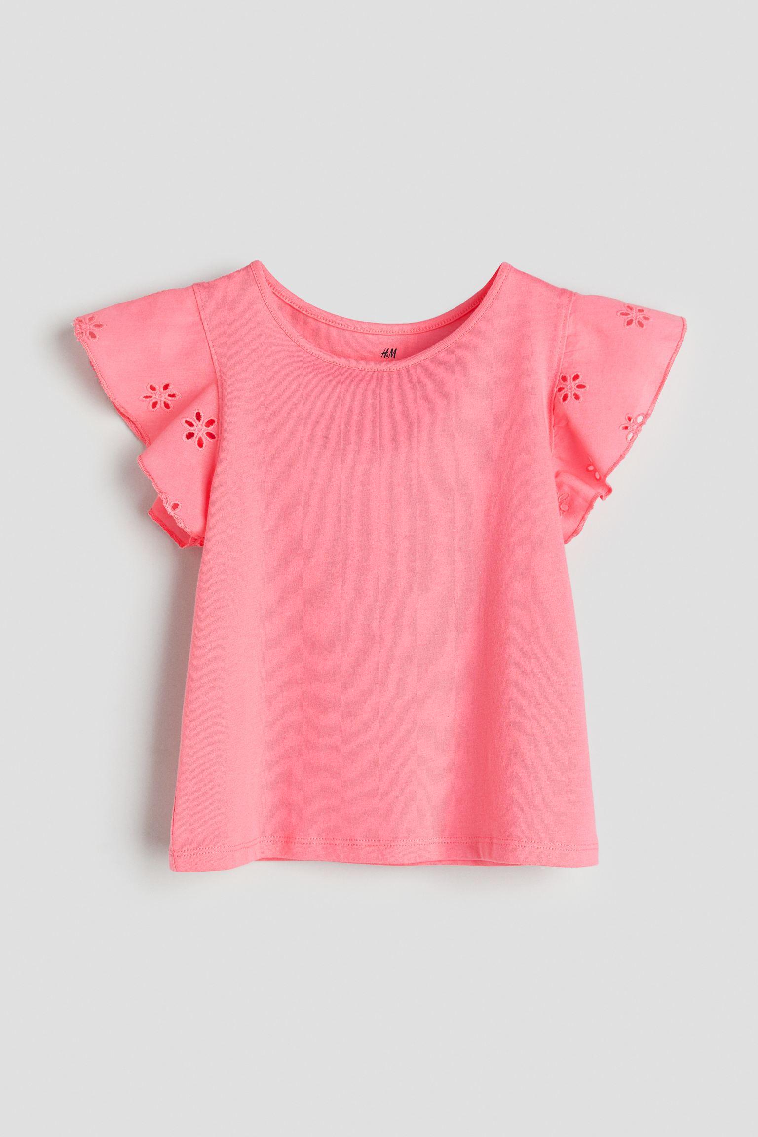 

Топ из джерси с английской вышивкой