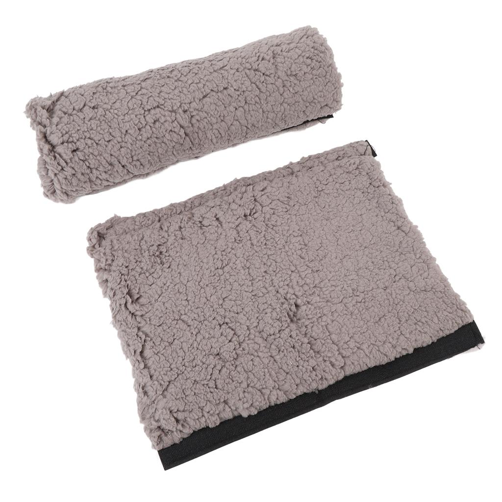 2pcs Chair Armrest Pad Sheepskin Fleece Armrest Cushion Comfortable Chair Armrest Pad for Transport Chairs Chairs