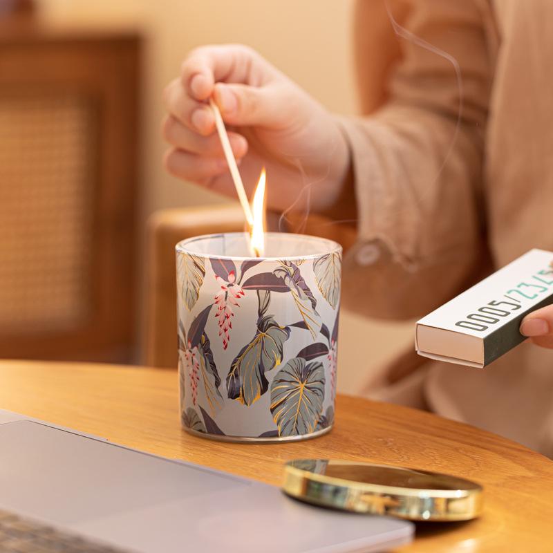 Pineapple Mango Scented Soy Candle - Smokeless Aromatherapy Gift