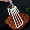Multifunctional Kitchen Cooking Clamp Large Steel Spatula Tongs for Flipping Grilling and Serving Food Steak Hamburger