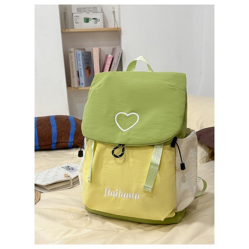 The New Schoolbag Is High-value, High-value, Fresh and Sweet, Contrasting Colors, Backpack, Lightweight Backpack for Junior High School Students