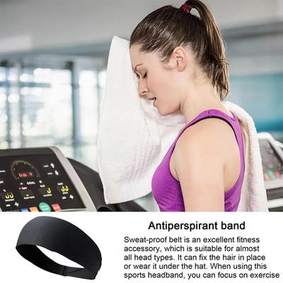 Simple Breathable Sport Headband Unisex Stretch Sweat Head Hair Bands For Running Gym Yoga Badminton Outdoor Sports
