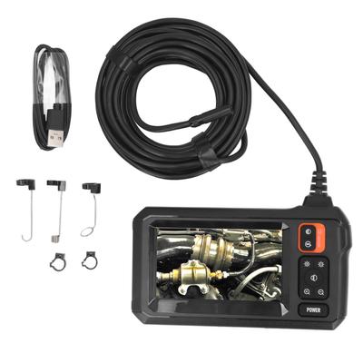 Câmera de inspeção endoscópica industrial com lente de 8 mm e tela HD para automóvel 