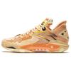 New Anta Shock Wave 5 Sand Lizard Cushioning Breathable High Top Basketball Shoes Men's Apricot Yellow 112341106-3