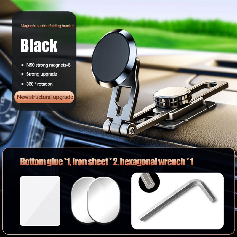 360° Rotate Magnetic Car Phone Holder Foldable Universal Mobile Phone Stand Air Vent Magnet Mount GPS Support for All Phone