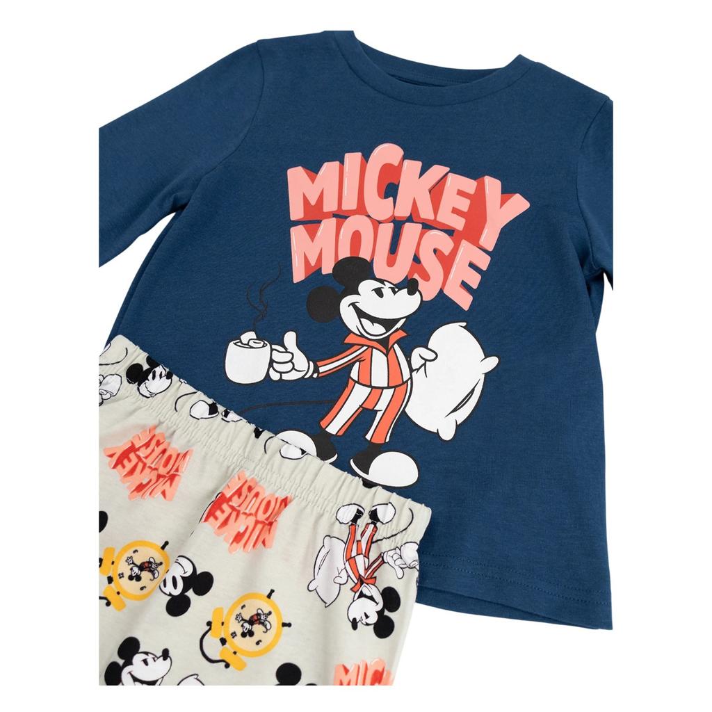 Disney Boys Mickey Mouse Long-Sleeved Long Pyjama Set
