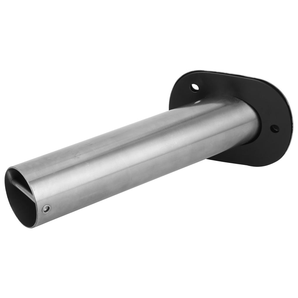 Stainless Steel Flush Mount Rod Holder 30 Degree with PVC Liner and Cap for Boat Yacht