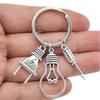 Creative Light Bulb Screwdriver Plug Keychain Electrician Key Chain Electrical Maintenance Professionals Unique Jewelry Gifts