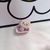 Cute Candy Handmade Fabric Mushroom Hair Clip with Sweet Bag Packaging