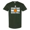 Michigan State Spartans Basketball Mesh - Team Colors Sport T-Shirt - Forest