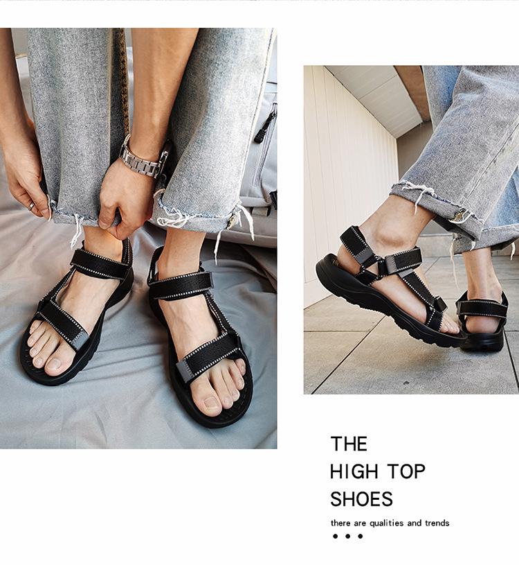 Herren Europäische Klett-Sandalen - Römischer Stil Strand Sport Hausschuhe, Personalisiertes Design, Große Größen verfügbar