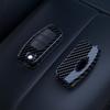 Abs Carbon Fiber Car Key Cases Cover Fob For Ford Fiesta Focus 2 C-Max Ecosport S-Max Fusion Mondeo Remote Control Case Keychain