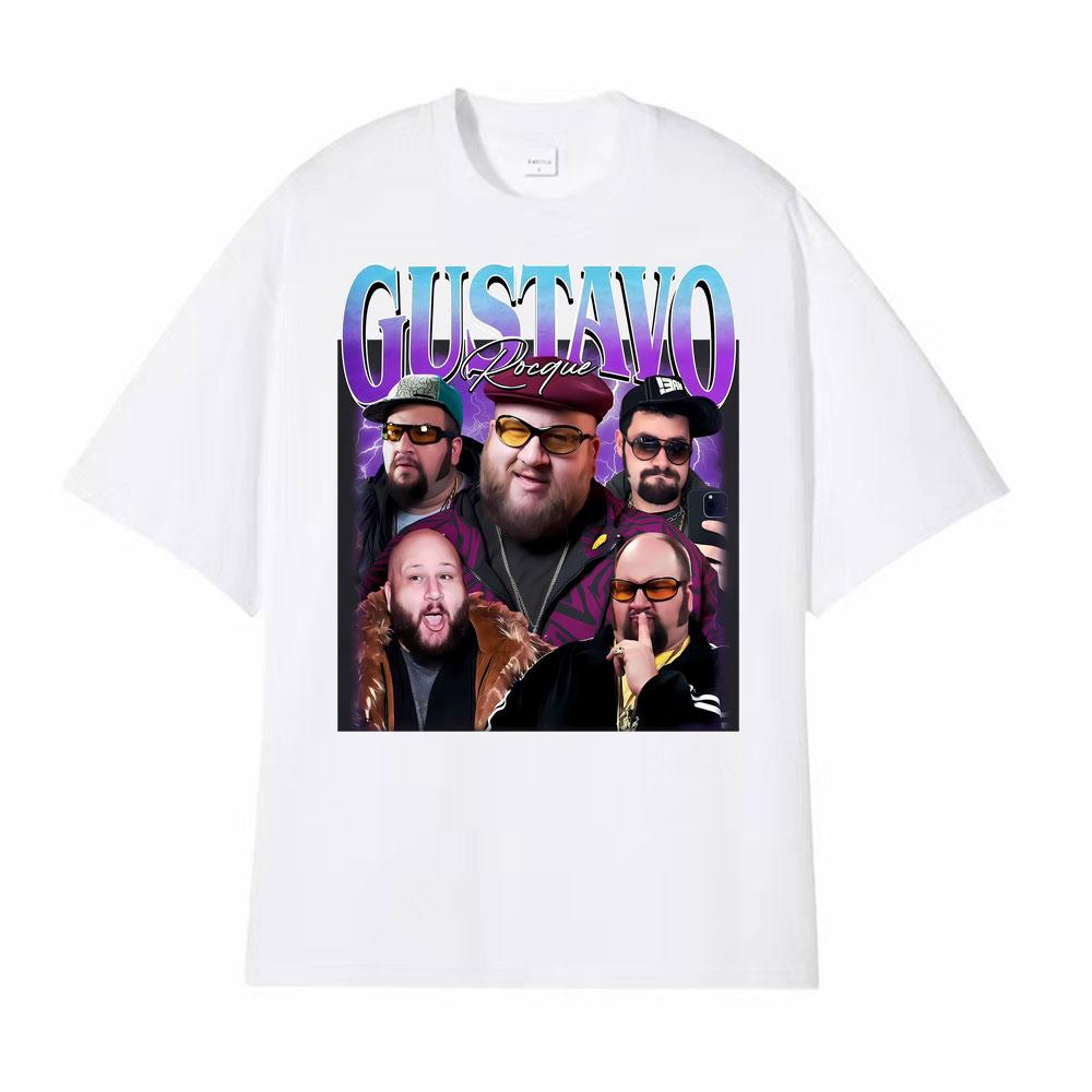 Gustavo Rocque Big Time Rush Fan Retro 90s Trend Graphic Tshirt Mens Clothing Fashion Cotton Oversized Cozy T Shirt Streetwear