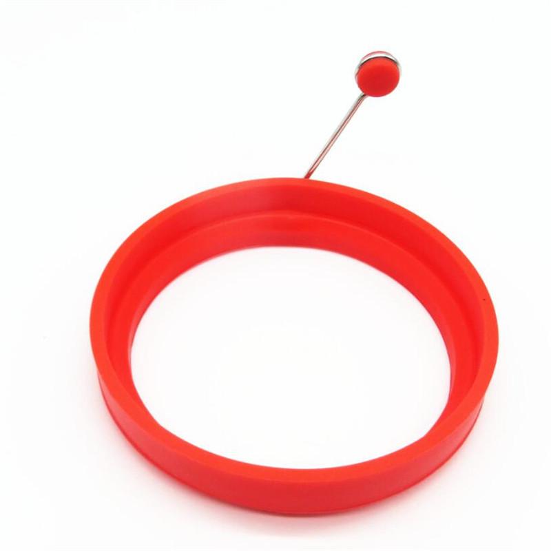 4 Color Silicone Fried Egg Pancake Ring Omelette Fried Egg Round Shaper Eggs Mould for Cooking Breakfast Frying Pan Oven Kitchen