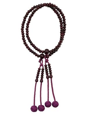 Tsuchiya Nenjuten Kyoto Juzu Buddhist Prayer Beads for Women Furiwake Style Rosewood Pure Silk Tassel Boxed for Shingon Sect Main Beads 5mm Handmade