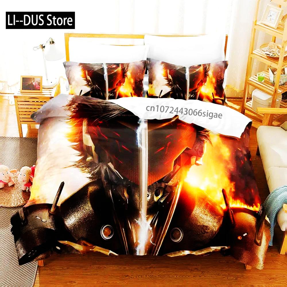 Metal Duvet Cover Set For Adults And Boys Bedroom 2025 Duvet Cover Bed Set Quilt Cover Pillowcase Single Double Queen King Size