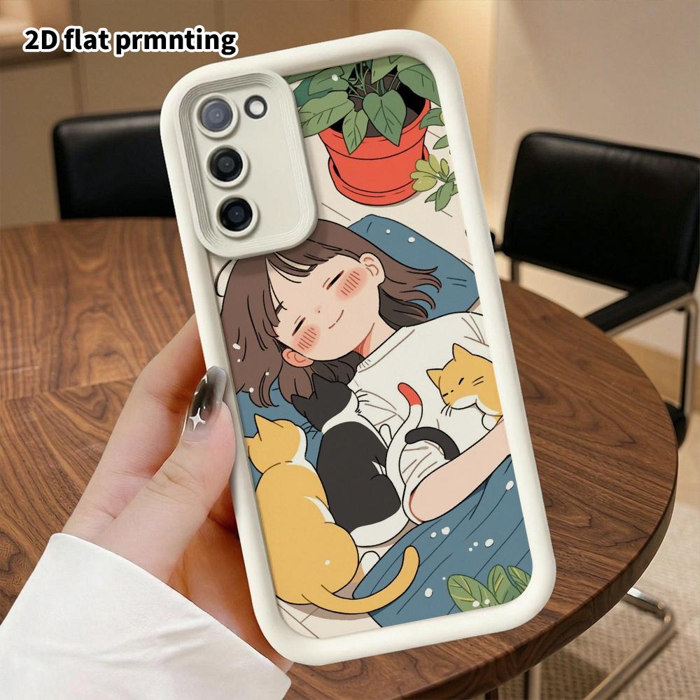 Phone Case: 2D Flat Samsung Galaxy A34 A35 M05 M06 S20 S22 S21 FE Plus 5G Protective Case, Perfect for Relaxing At Home, an Ideal Christmas and Hallow