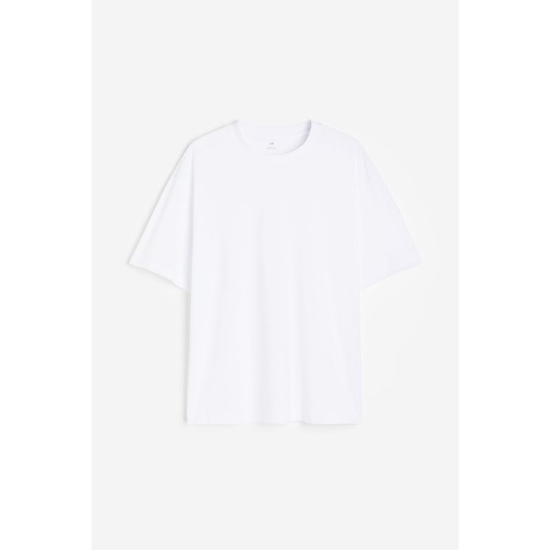 

HM Men s and Women s T-shirt Autumn Leisure Loose Shoulder Short Sleeve Plaid Pure Cotton Rib round-Neck Tops 1003662