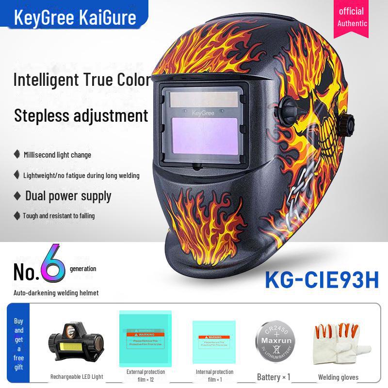 Head-Mounted Flip-Up Welding Mask for Arc Welding - Anti-Glare Protection
