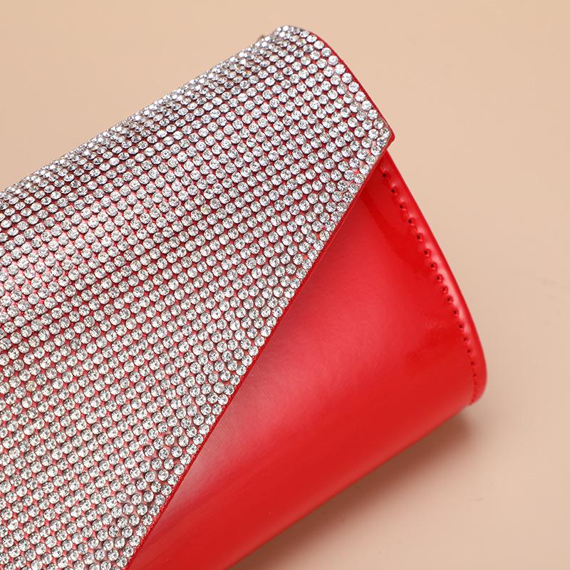 European-American Rhinestone Evening Clutch: Women's Luxurious Single Shoulder Bag