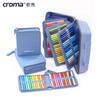 CROMA Refillable Direct Liquid Acrylic Marker Set Soft Tip Layering Capable, Washable Watercolor Brushes 24/48/80/120/160 Colors