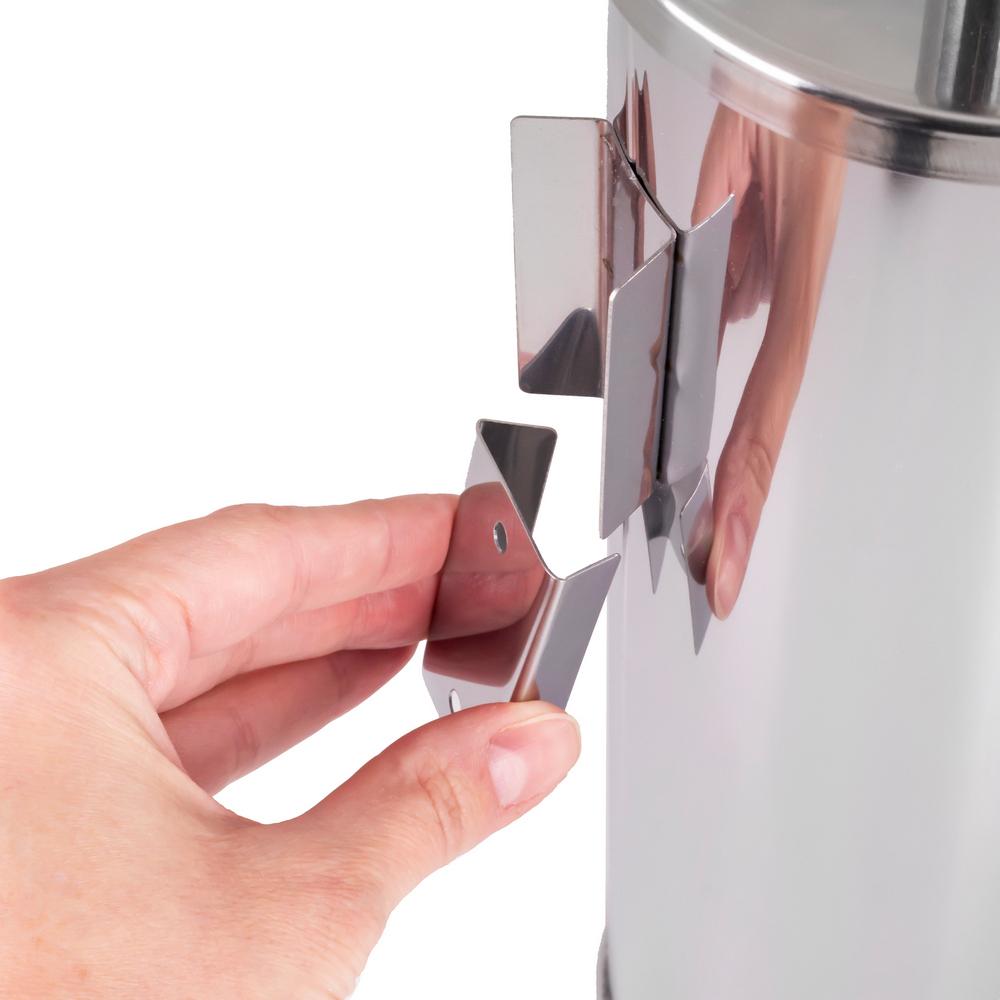 AWD INTERIOR 1445 Toilet Brush, Hanging, Silver, Stainless Steel