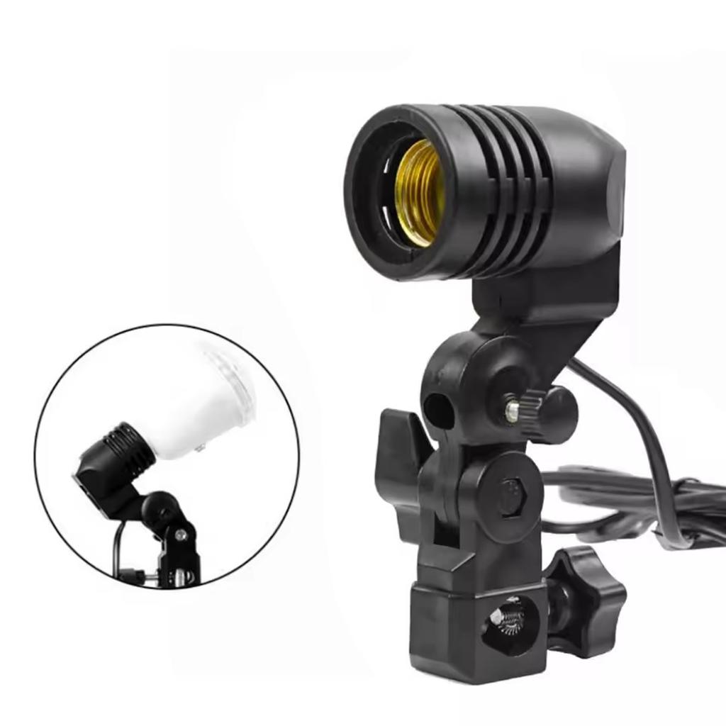 E27 Ac Socket Lamp Single Head Bulb Holder Photography Light Bulb Mount For Photo With 1.8M Cable Cord Light Bulb Stand