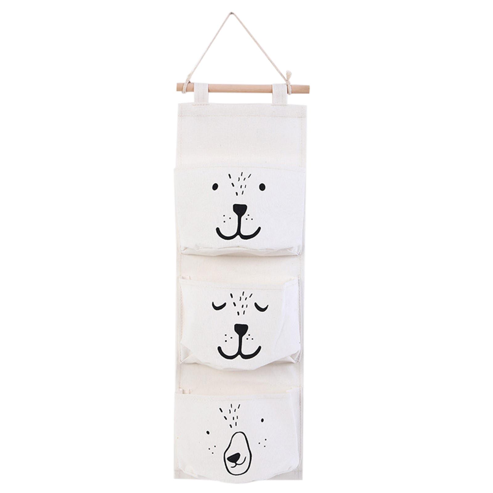 

Wall Hanging Bag, 3 Pocket Hanger, Bathroom Baby Hanging Bag, 3 Pocket Folding