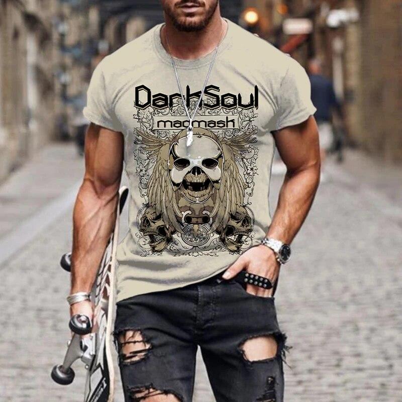 Мужская футболка с изображением мультяшного автомобиля — фото 12