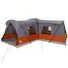 16-Personen-Zelt Grau und Orange 680 x 510 x 210 cm