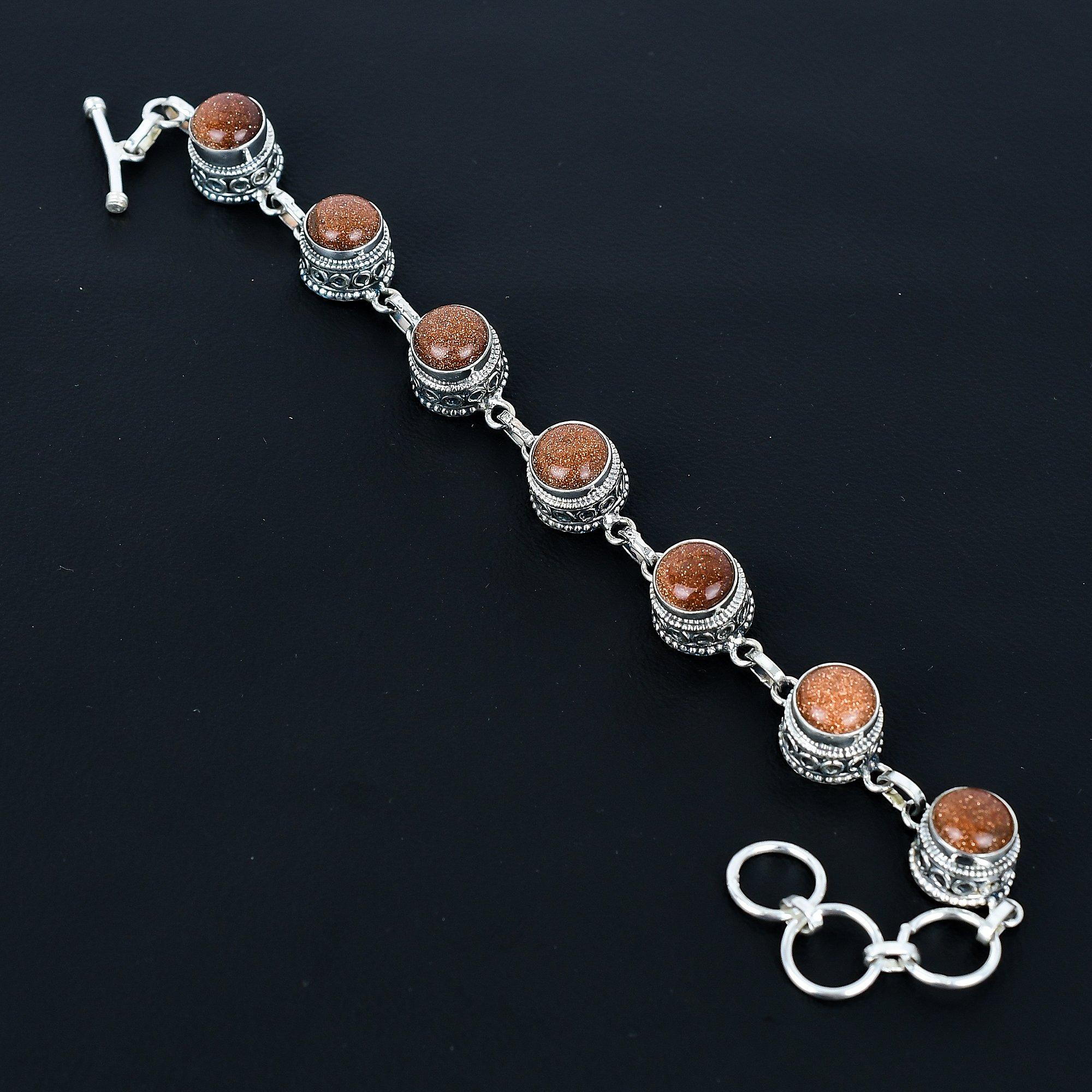 

Натуральный браслет из красного солнечного камня, браслет из стерлингового серебра 925 пробы, браслет с регулируемой цепочкой, браслет ручной работы в стиле бохо, украшения из драгоценного камня красный солнечный камень, подарки 8 красный