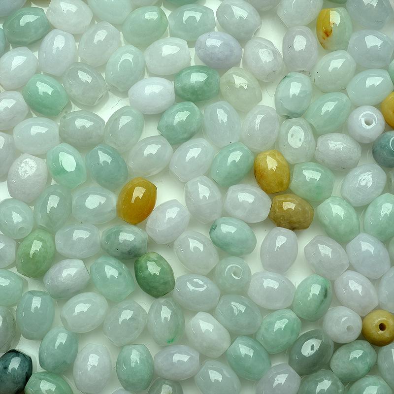 A-Grade Jade Loose Beads for DIY Jewelry Accessories