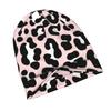 Pink And Black Leopard Fashion Knit Hat for Adults, Adds a Stylish Finishing Touch To Everyday Outfits, Perfect for City Walks, Weekends, Or Casual Ga
