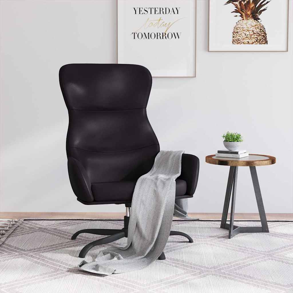 vidaXL Relaxsessel Schwarz Kunstleder schwarz