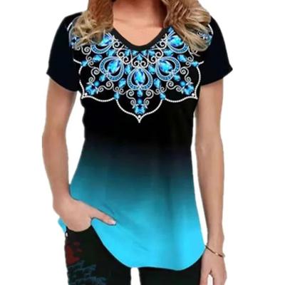 Fashion Women Blue Crown T Shirt Funny Casual O-neck Short Sleeves T-shirt Summer Female Tee Shirt