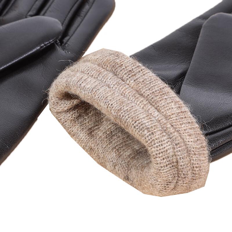 A-F727 Deluxe Soft Leather Wool Gloves