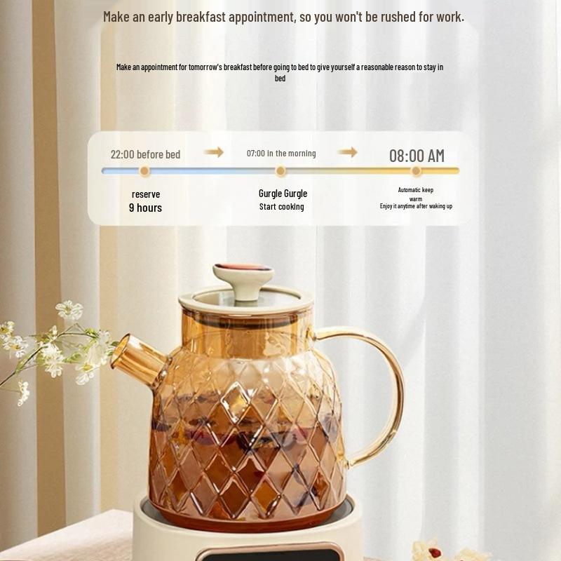 Deutscher Multifunktionaler Glas-Teekocher Wasserkocher - Neues Modell für Zuhause & Büro