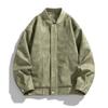 Jacket Men's Spring Trend PU Men's Retro Baseball Collar Clothes Casual Men's Leather Jacket Solid Color Loose Jacket