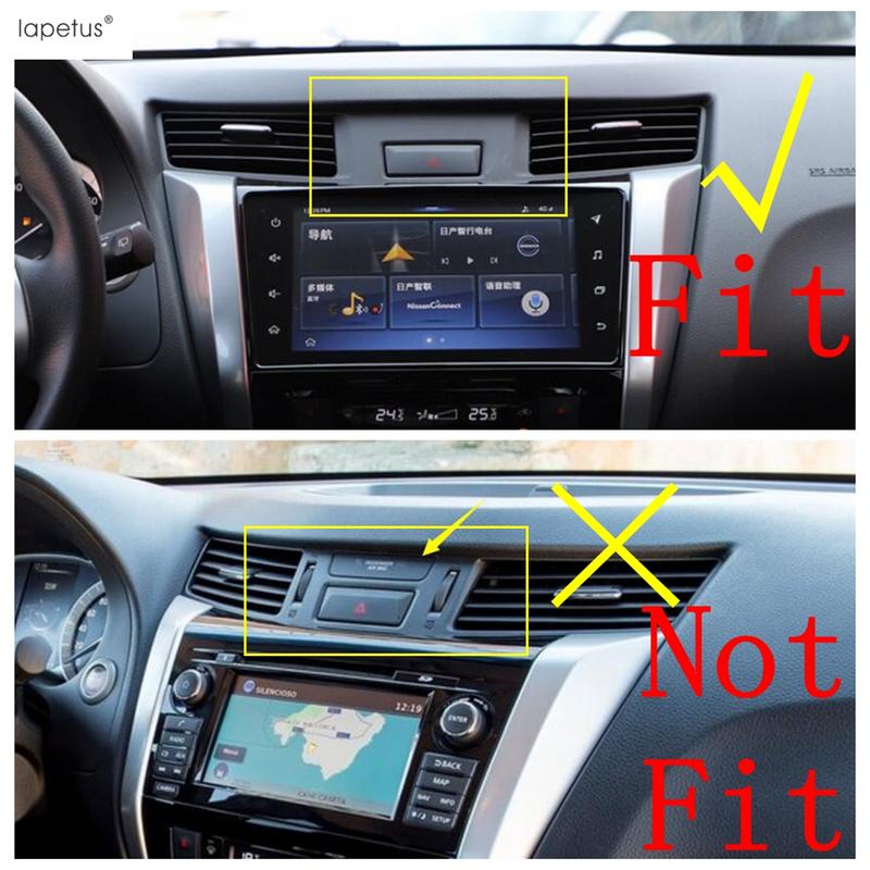 Side Air AC Vent Handle Bowl Gear Shift Head Cover Trim For Nissan Navara NP300 / Terra 2017 -  ABS Carbon Fiber Accessories