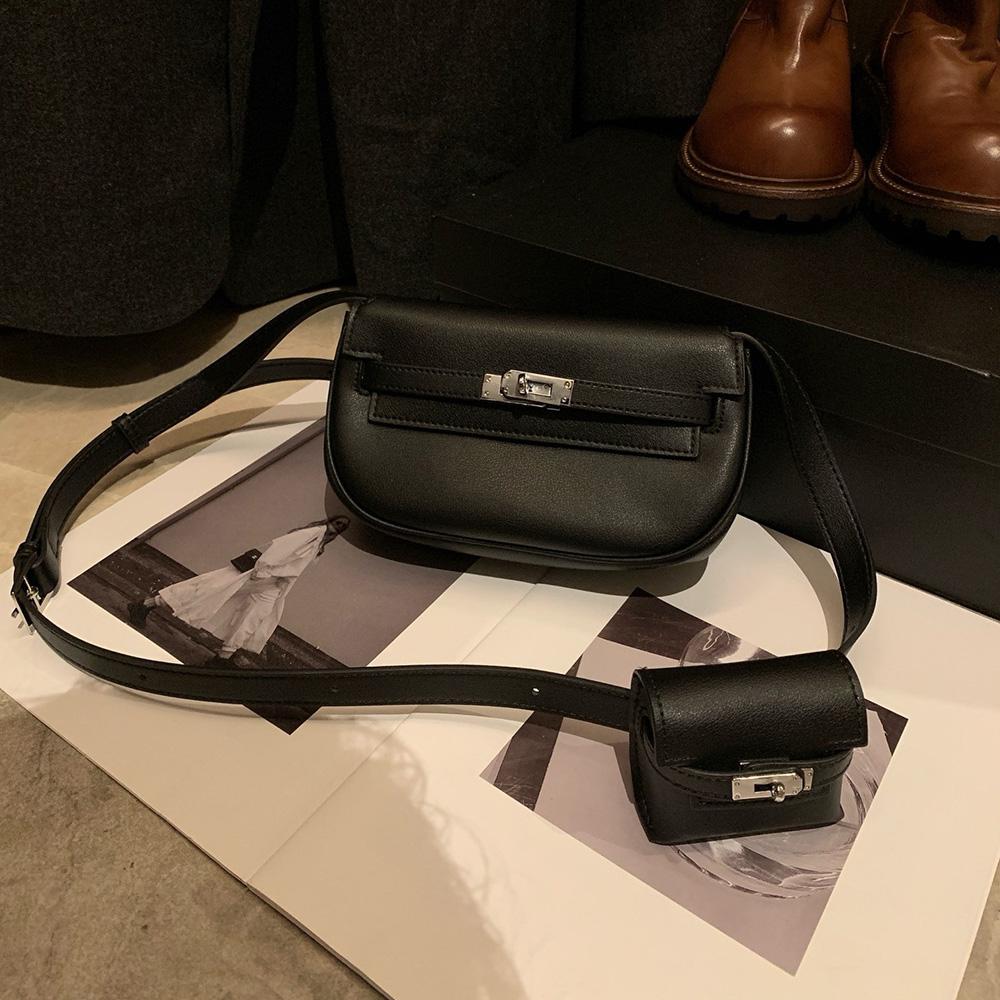 

Розкішна маленька сумка через плече з натуральної шкіри для жінок, перший шар коров ячої шкіри, сумки крос-боді з монетницею, брендовий стиль, сумка-сідло без логотипу чорний