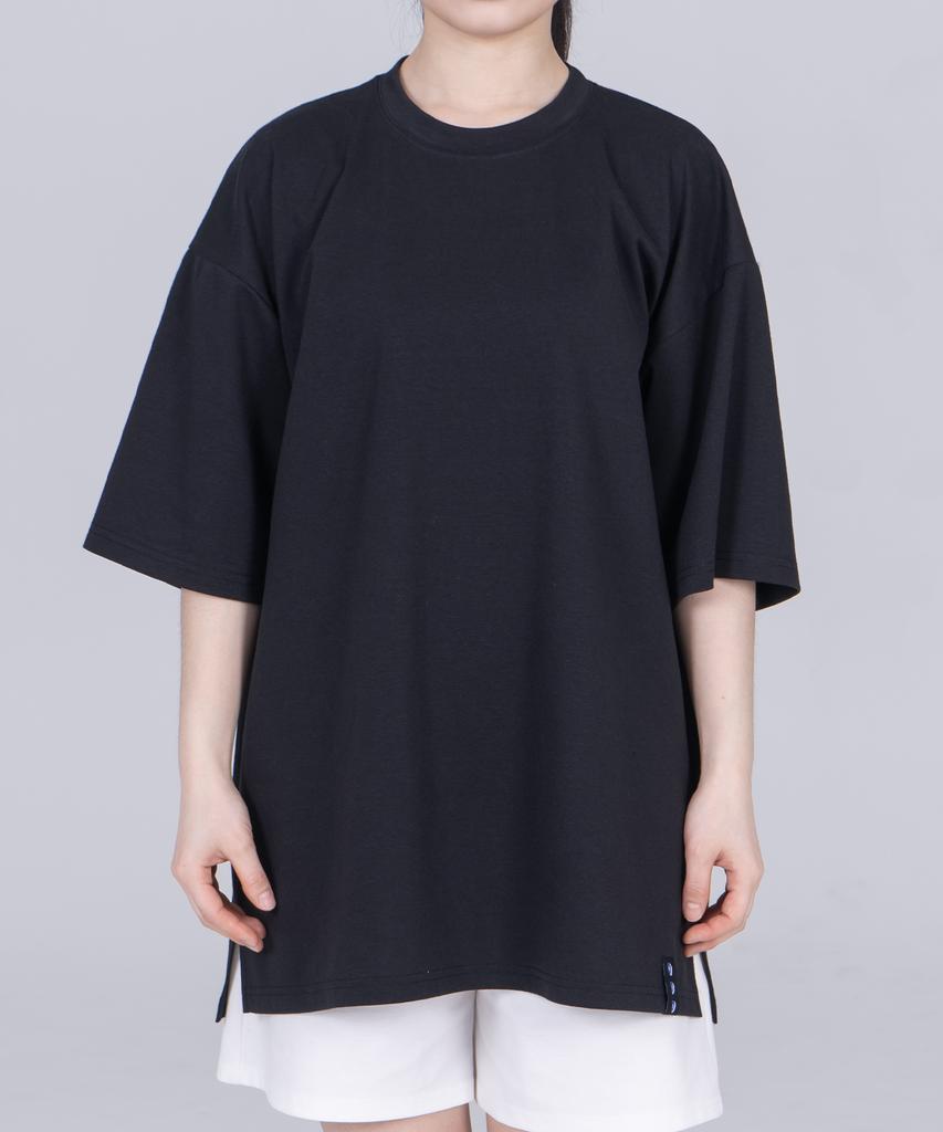 ODD DOT Logo Label Layered T-Shirt_Black