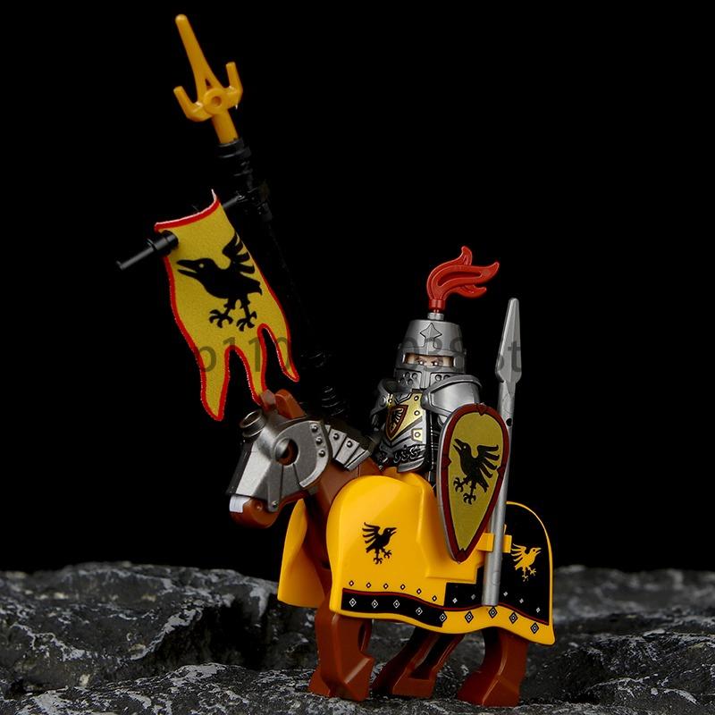 Medieval Military Noble Knights Building Blocks Figures Accessories Helmet Armor Shield Sword MOC Bricks Toys Friends Gifts