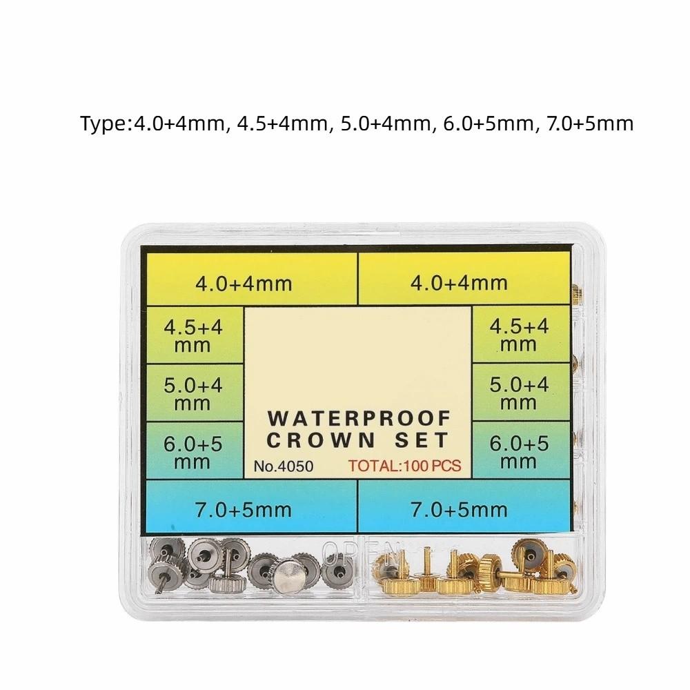 Steel Watch Crown Set Various Specifications Watch Parts Kit for Watch Makers