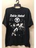Band World T-Shirt from The Hotel - Unisex Design Featuring a Black Base with White Band Graphics