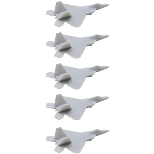 5PCS F-22 Stealth Fighter DIY Model Kit, 1/2000-1/350 Scale, Photosensitive Resin Model, Fighter, Military Collection (1/700 (27mm))