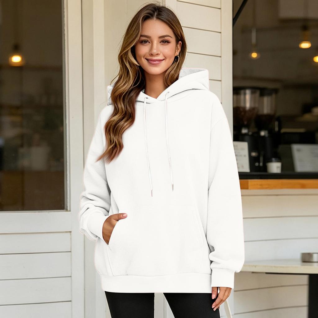 Damen Hoodie mit langen Ärmeln und Ohren-Design Gemütlicher Pullover
