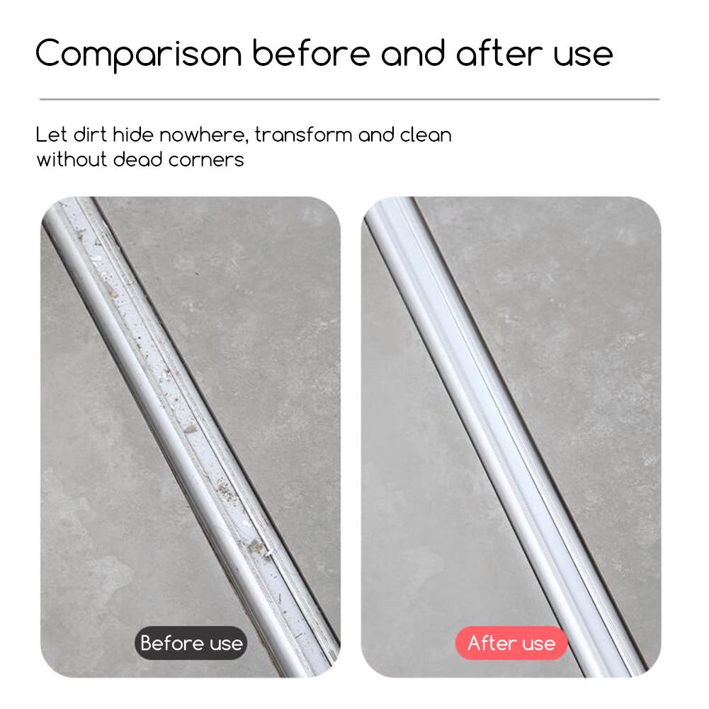 2 in 1 Groove-Cleaning Tool Sliding Door Track Cleaning Tools Window Frame Door-Groove Cleaning Brush