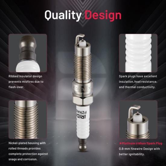 8PCS Ceramic Iridium Spark Plugs Fit For 2008-2010 Ford F-150 5.4L V8 SP509