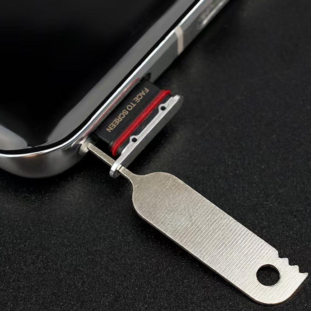 10Pcs Universal SIM Card Eject Pin Needle Tool For iPhone Android, 2-in-1 SIM Tray Open Pin & Package Opener