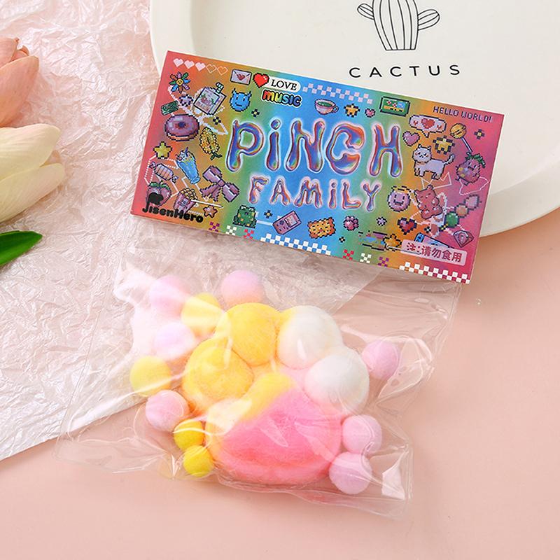 Dekompresní hračky s kočičí tlapkou, kawaii kreslené antistresové hračky na odbourání stresu